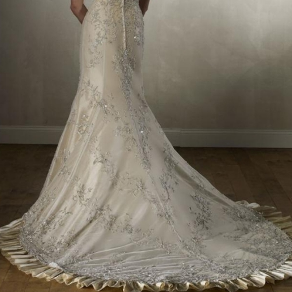 👰 STUNNING NWT! VINTAGE WEDDING GOWN - Picture 4 of 6